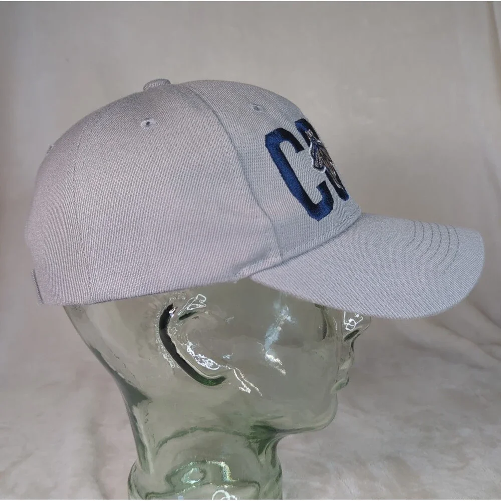 Columbia Fireflies Hat Mens Gray Strap Back Embroidered Baseball MiLB KC Royals